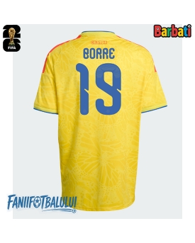 Columbia Rafael Santos Borre #19 Tricou Fotbal Replică Mondial 2026 Barbati Acasa Columbia Rafael Santos Borre #19 Tricou Fotbal Replică Mondial 2026 Barbati Acasa